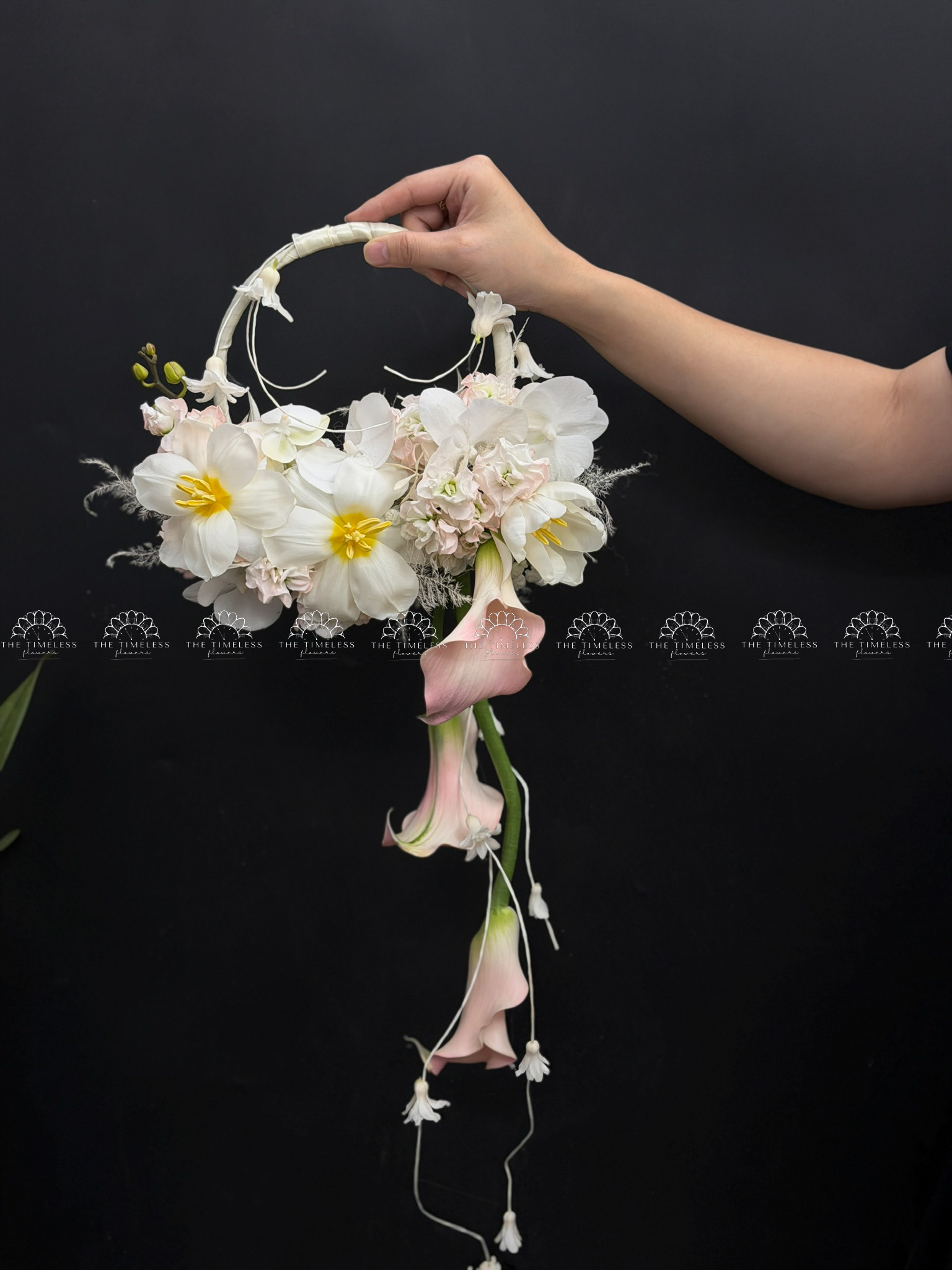 Hoa Cưới Vòng hoa mùa xuân hạnh phúc A473