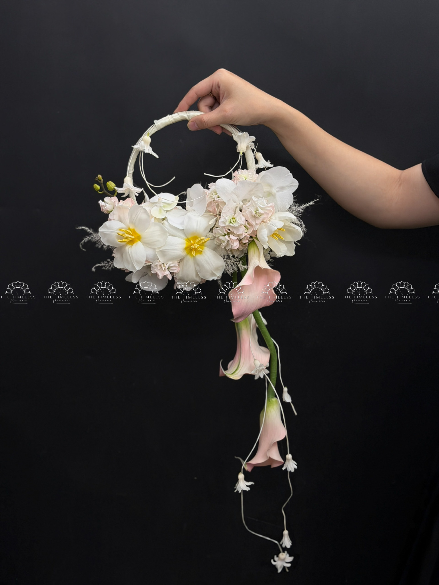 Hoa Cưới Vòng hoa mùa xuân hạnh phúc A473