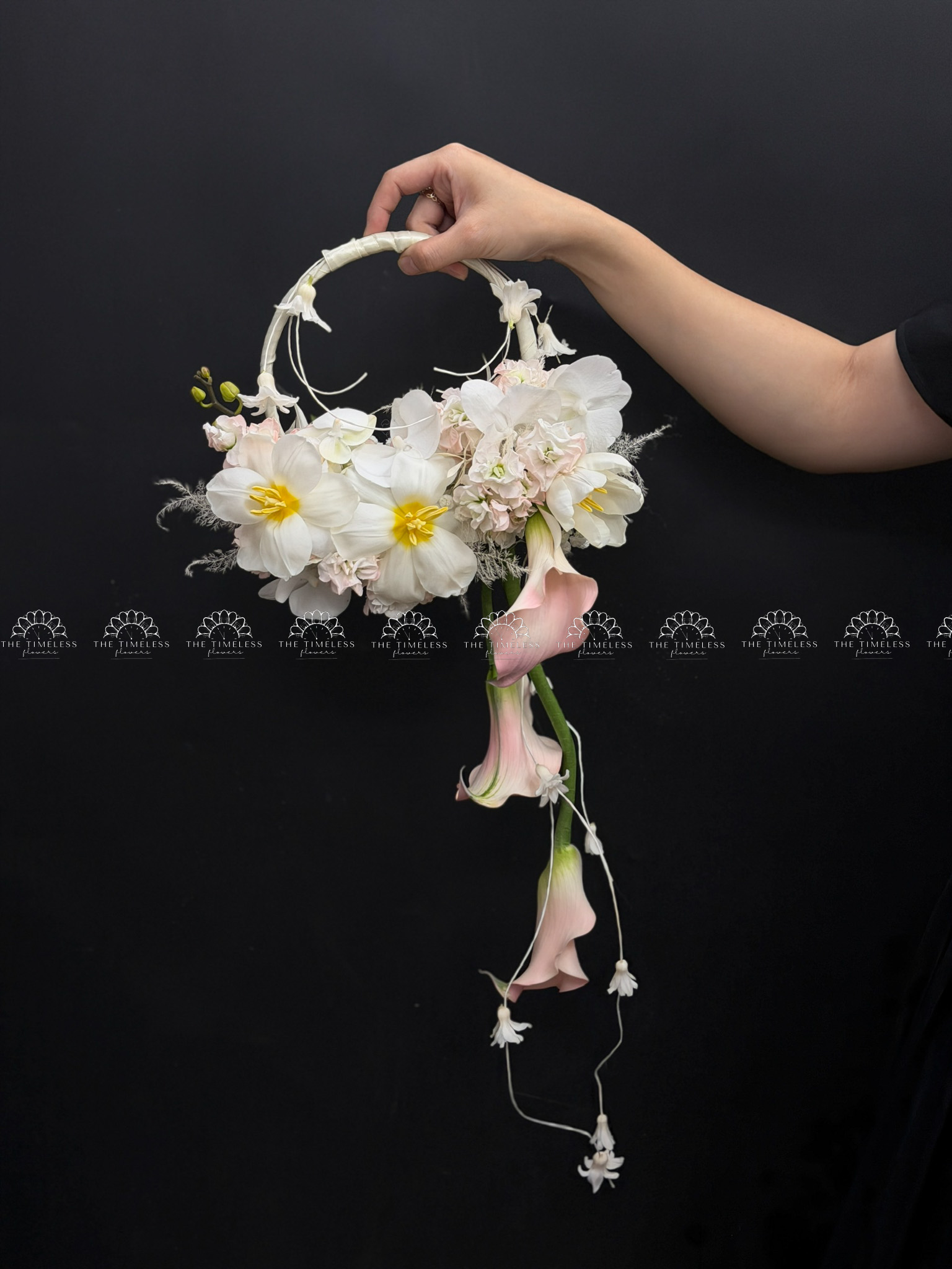 Hoa Cưới Vòng hoa mùa xuân hạnh phúc A473