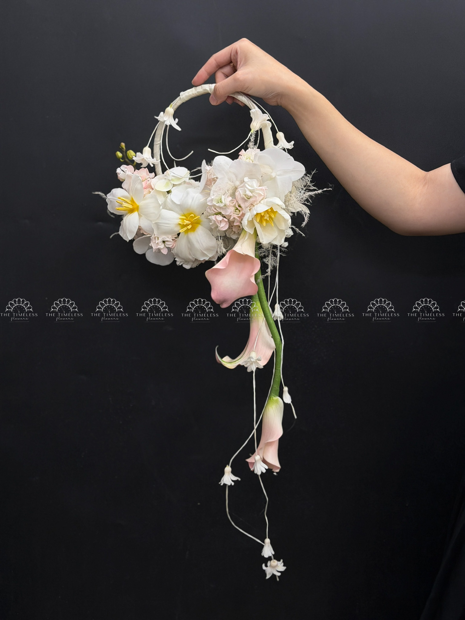 Hoa Cưới Vòng hoa mùa xuân hạnh phúc A473