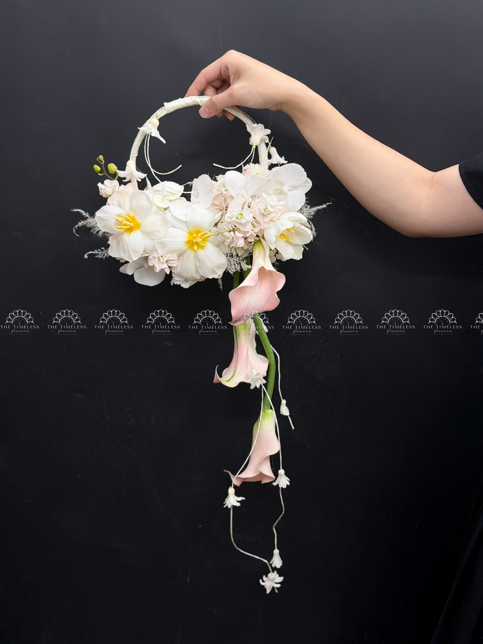 Hoa Cưới Vòng hoa mùa xuân hạnh phúc A473