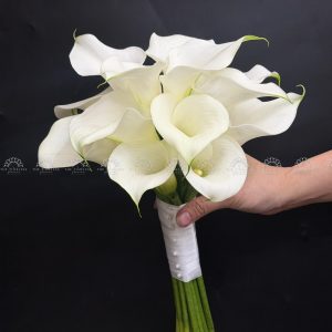 Hoa Cưới 15 Calla Lily Trắng - Hoa Rum Hà Lan A475