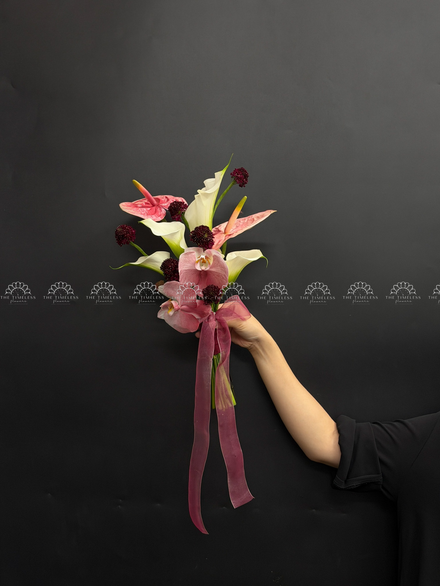 Hoa Cưới Calla lily và Lan Hồ Điệp A472