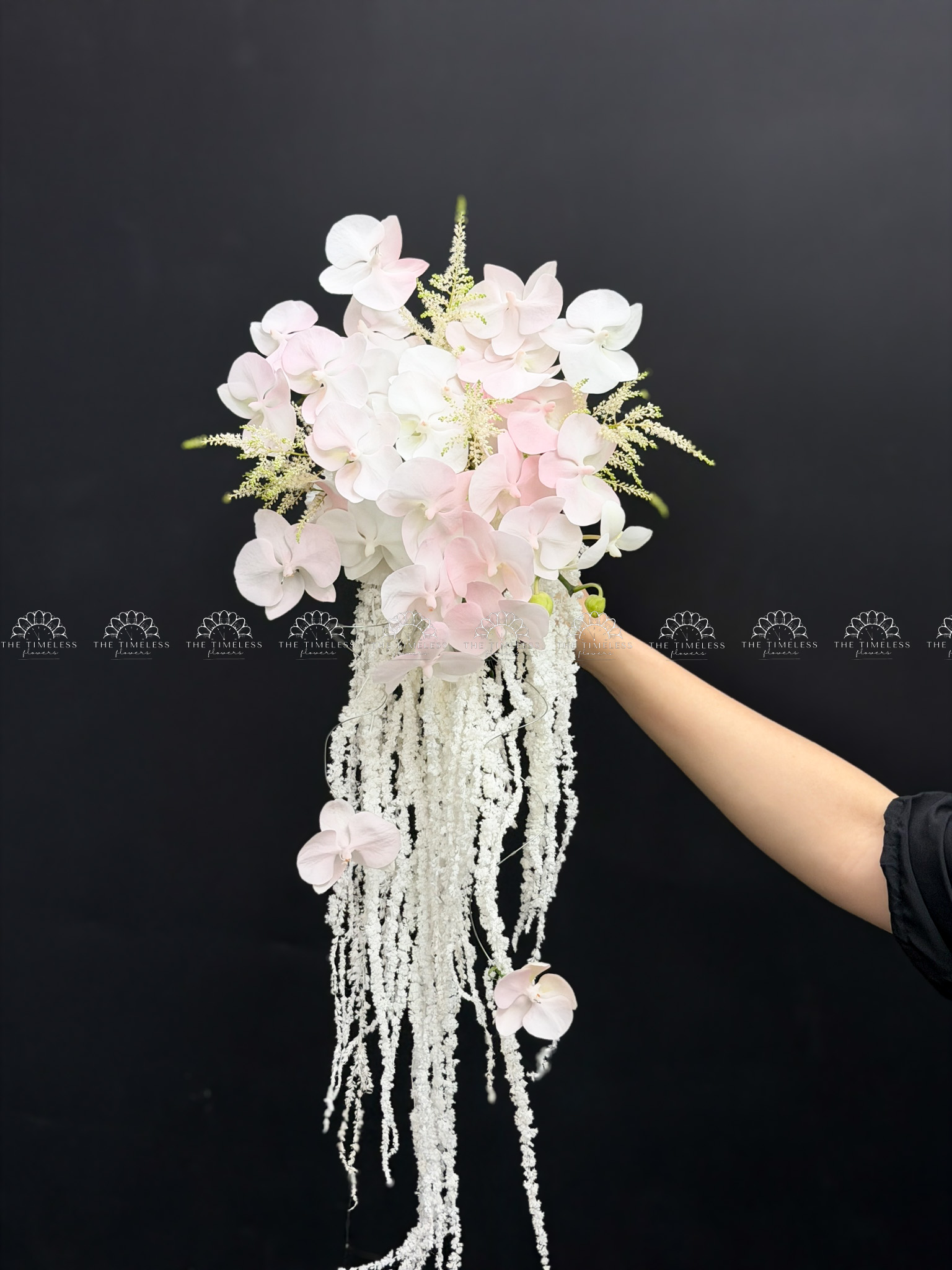 Hoa Cưới Thác hoa Lan Hồ Điệp mix Astilbe A470