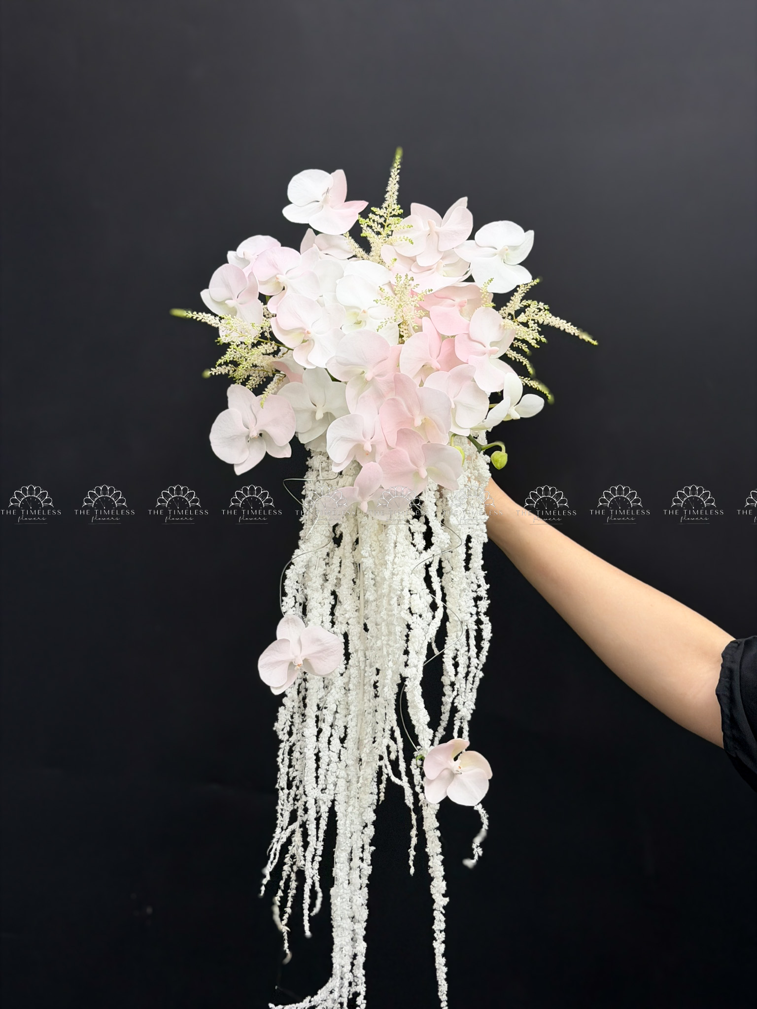 Hoa Cưới Thác hoa Lan Hồ Điệp mix Astilbe A470