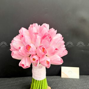 Hoa Cưới 25 Tulip Hồng A491