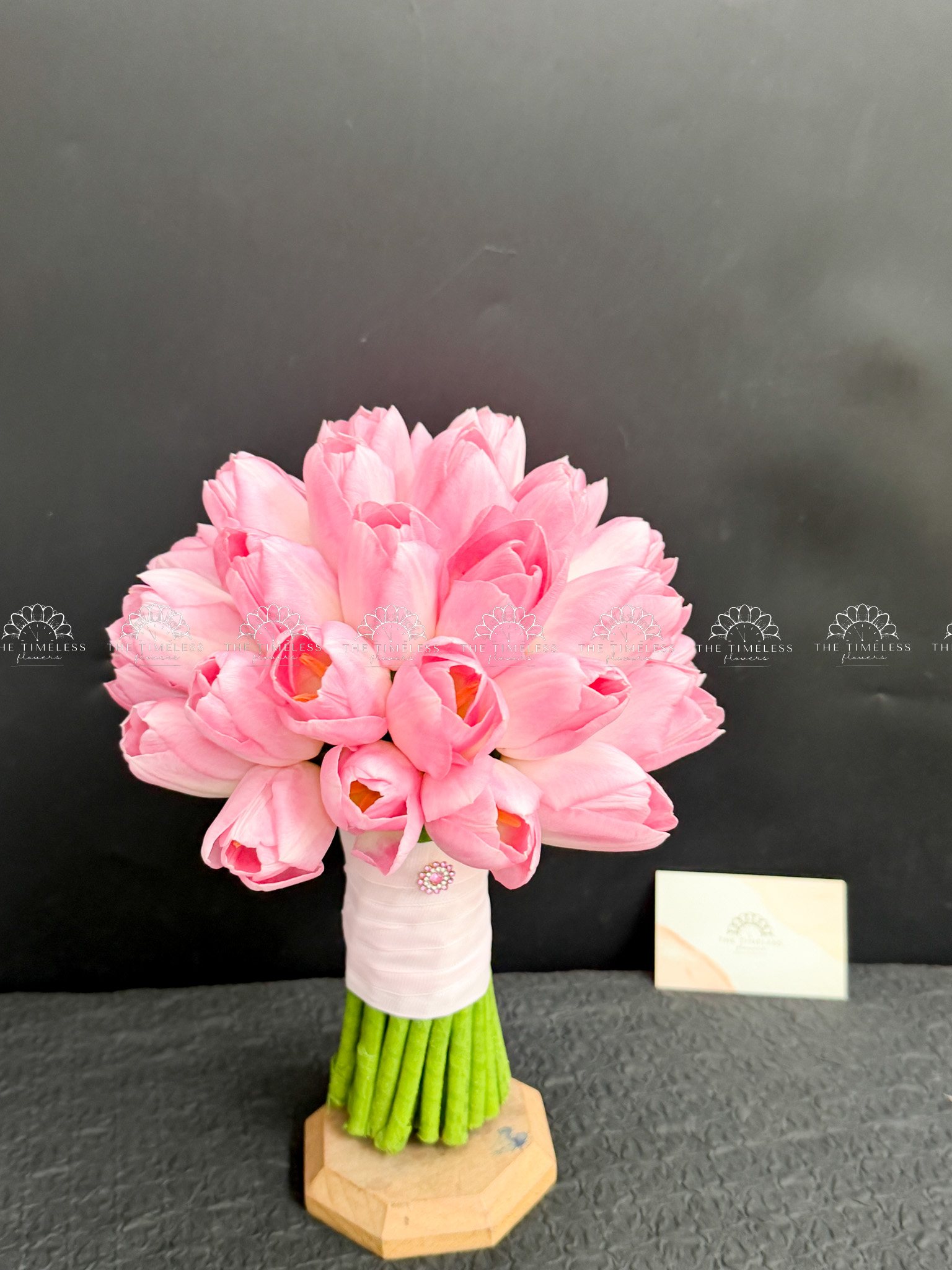 Hoa Cưới 25 Tulip Hồng A491