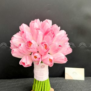 Hoa Cưới 25 Tulip Hồng A491