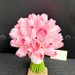 Hoa Cưới 25 Tulip Hồng A491
