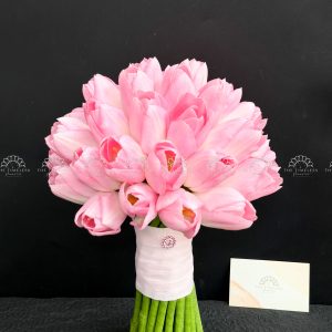 Hoa Cưới 25 Tulip Hồng A491