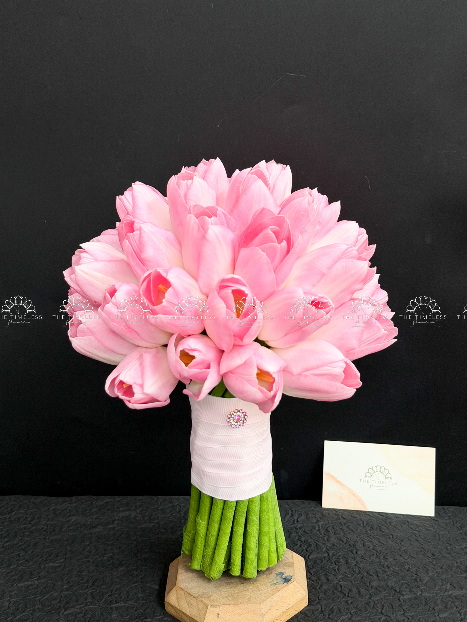 Hoa Cưới 25 Tulip Hồng A491
