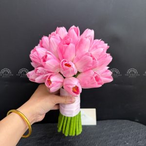 Hoa Cưới 25 Tulip Hồng A491