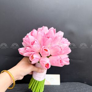 Hoa Cưới 25 Tulip Hồng A491