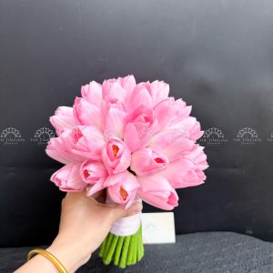 Hoa Cưới 25 Tulip Hồng A491