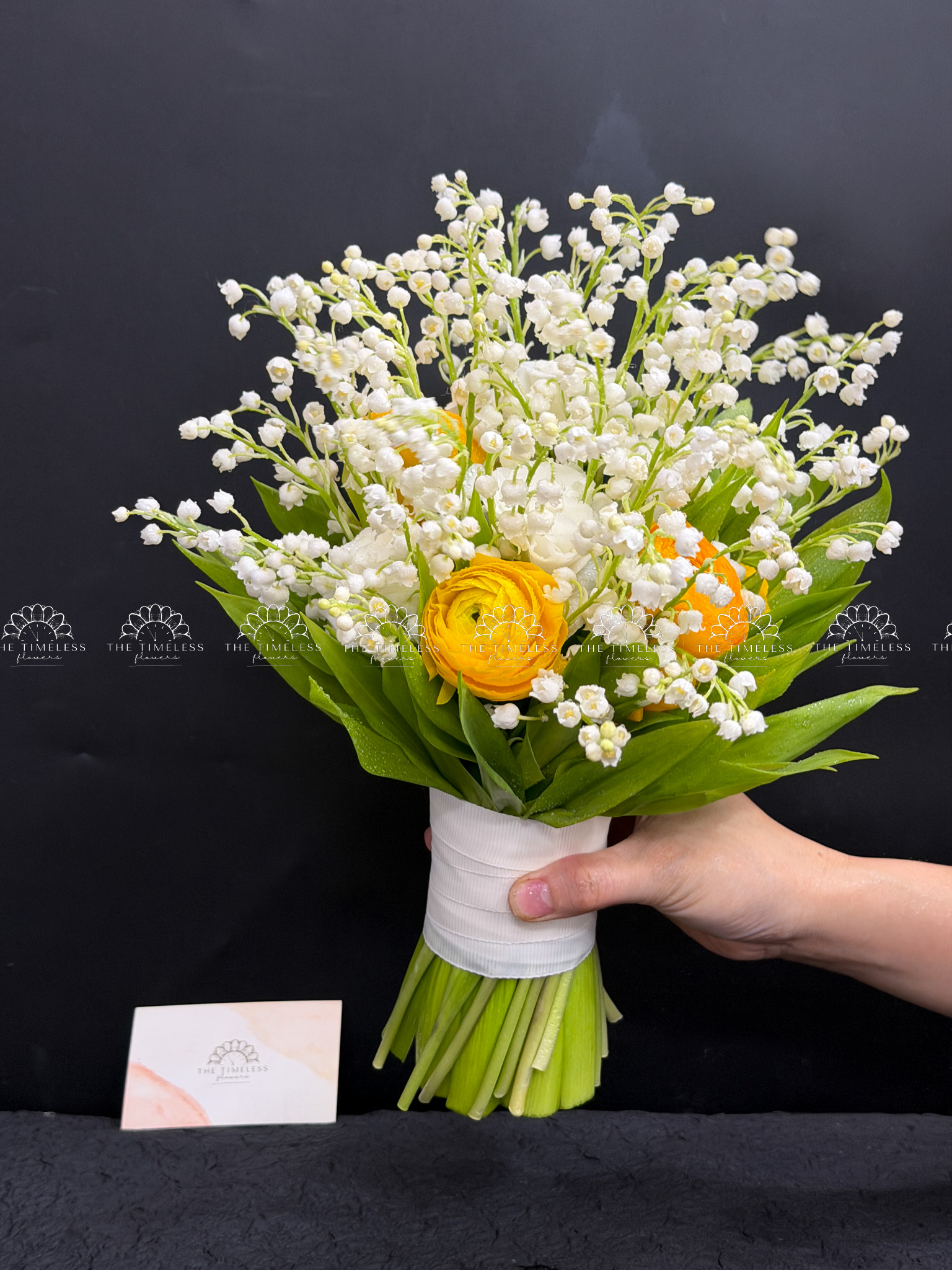 Hoa Cưới 50 Cành Linh Lan mix Mao lương A495