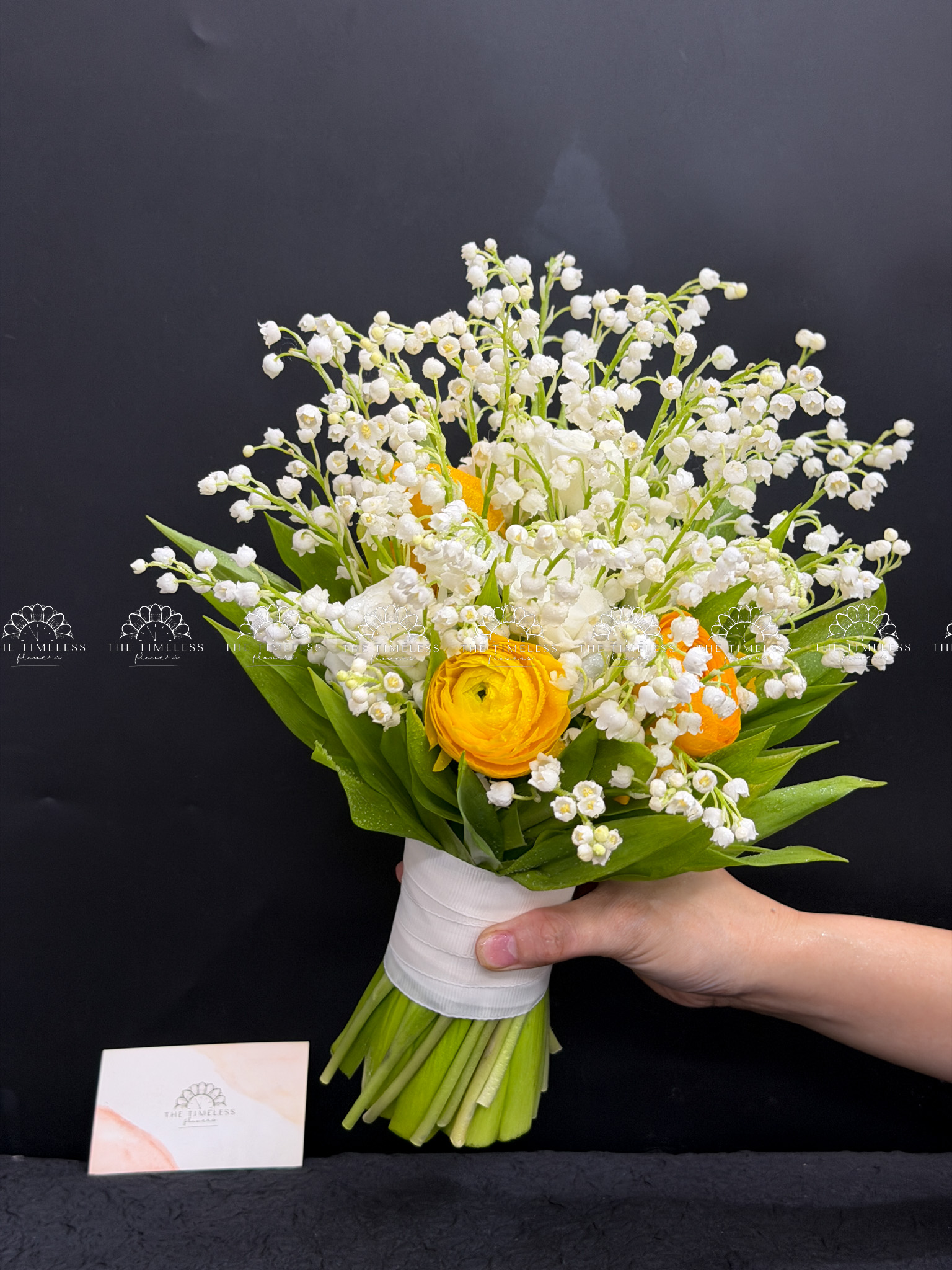 Hoa Cưới 50 Cành Linh Lan mix Mao lương A495