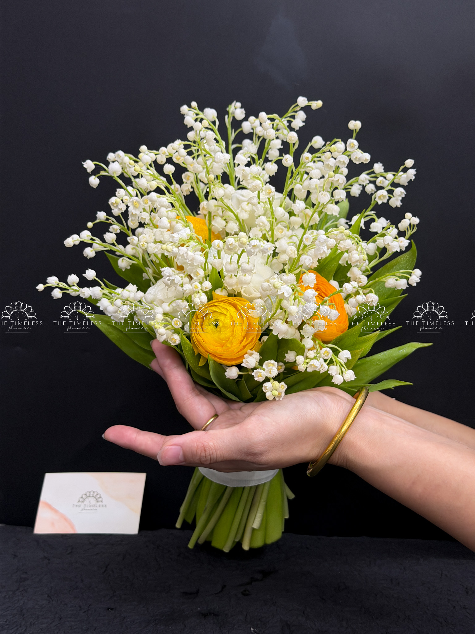 Hoa Cưới 50 Cành Linh Lan mix Mao lương A495