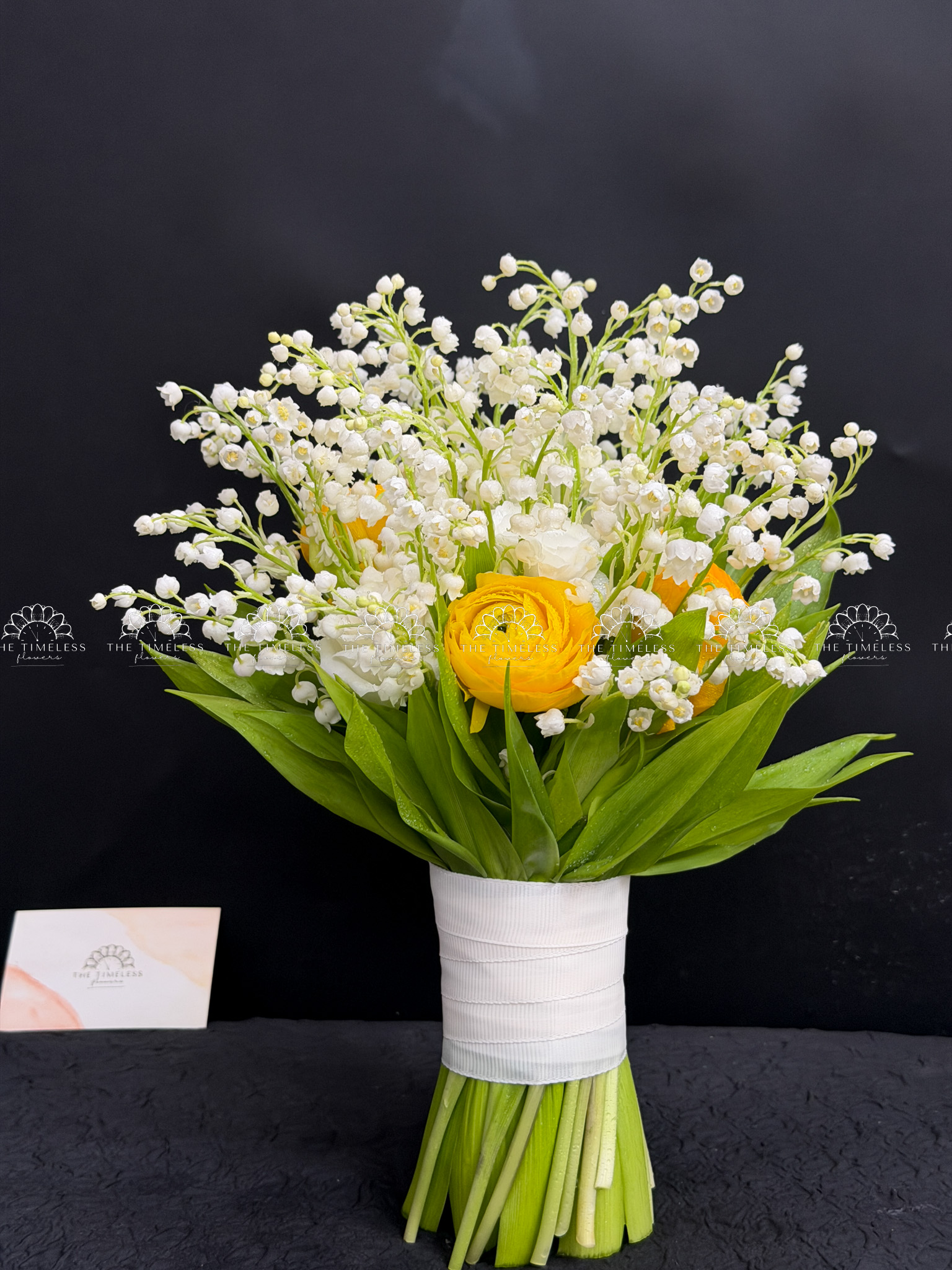 Hoa Cưới 50 Cành Linh Lan mix Mao lương A495