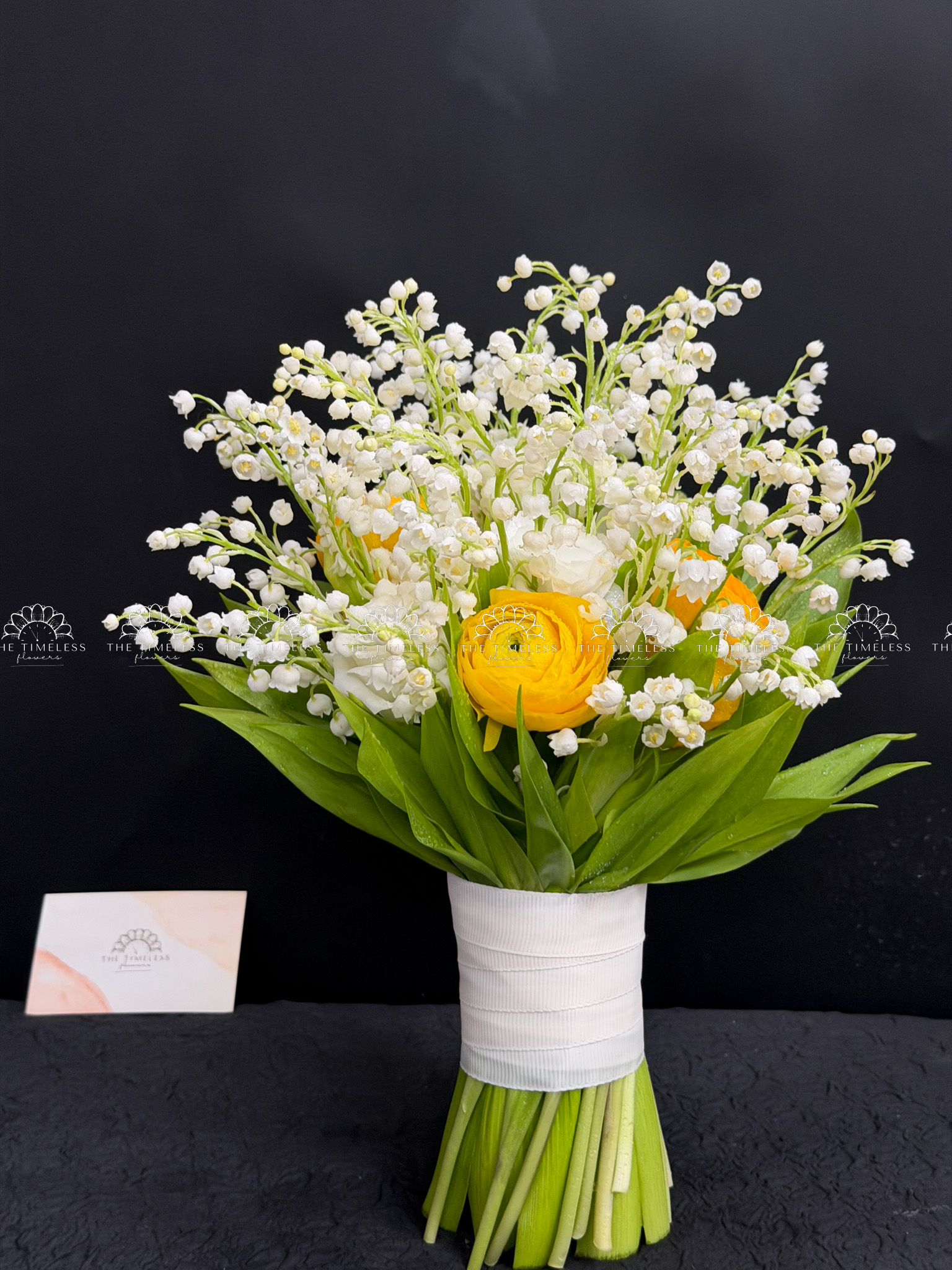 Hoa Cưới 50 Cành Linh Lan mix Mao lương A495