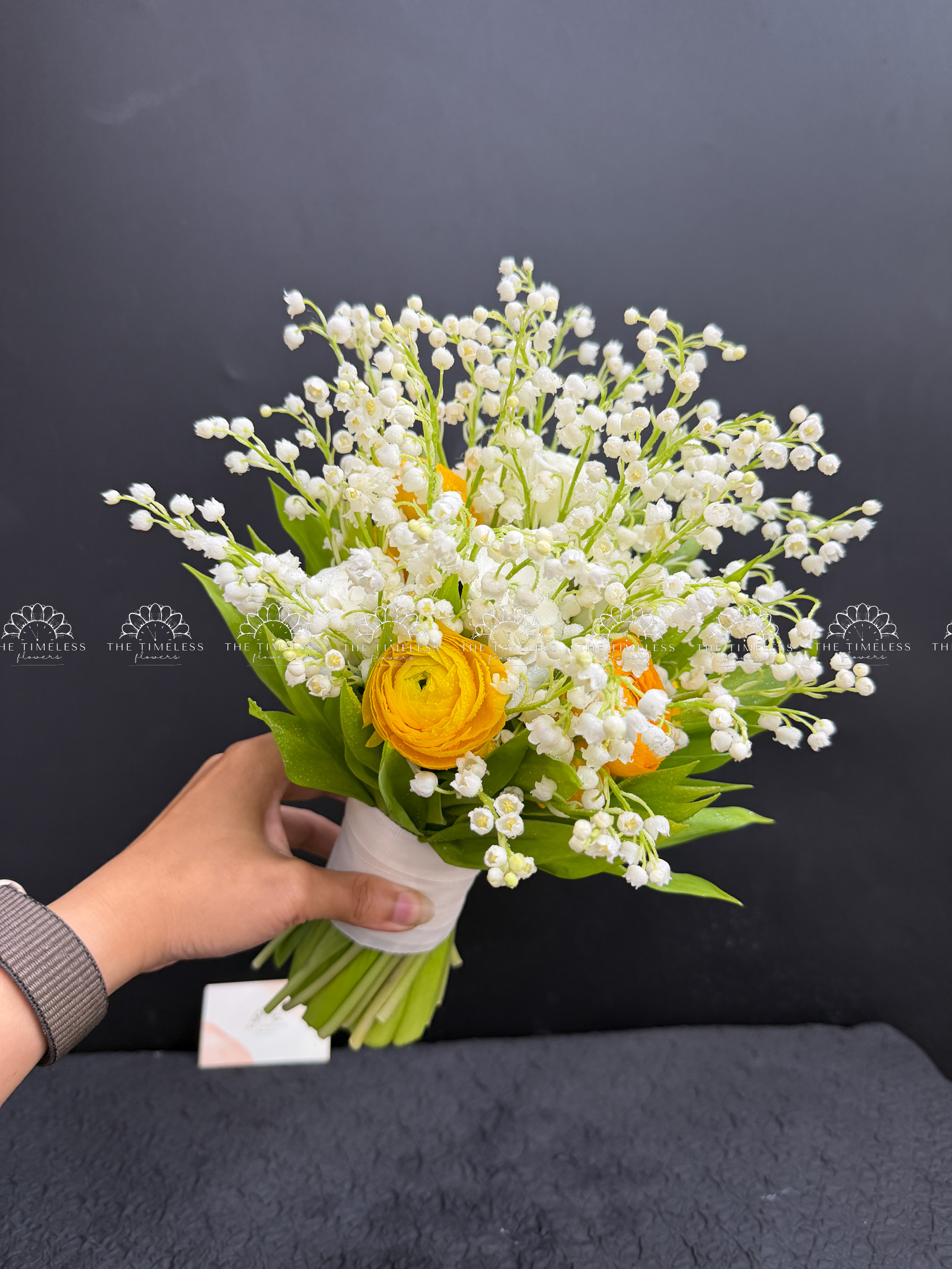 Hoa Cưới 50 Cành Linh Lan mix Mao lương A495
