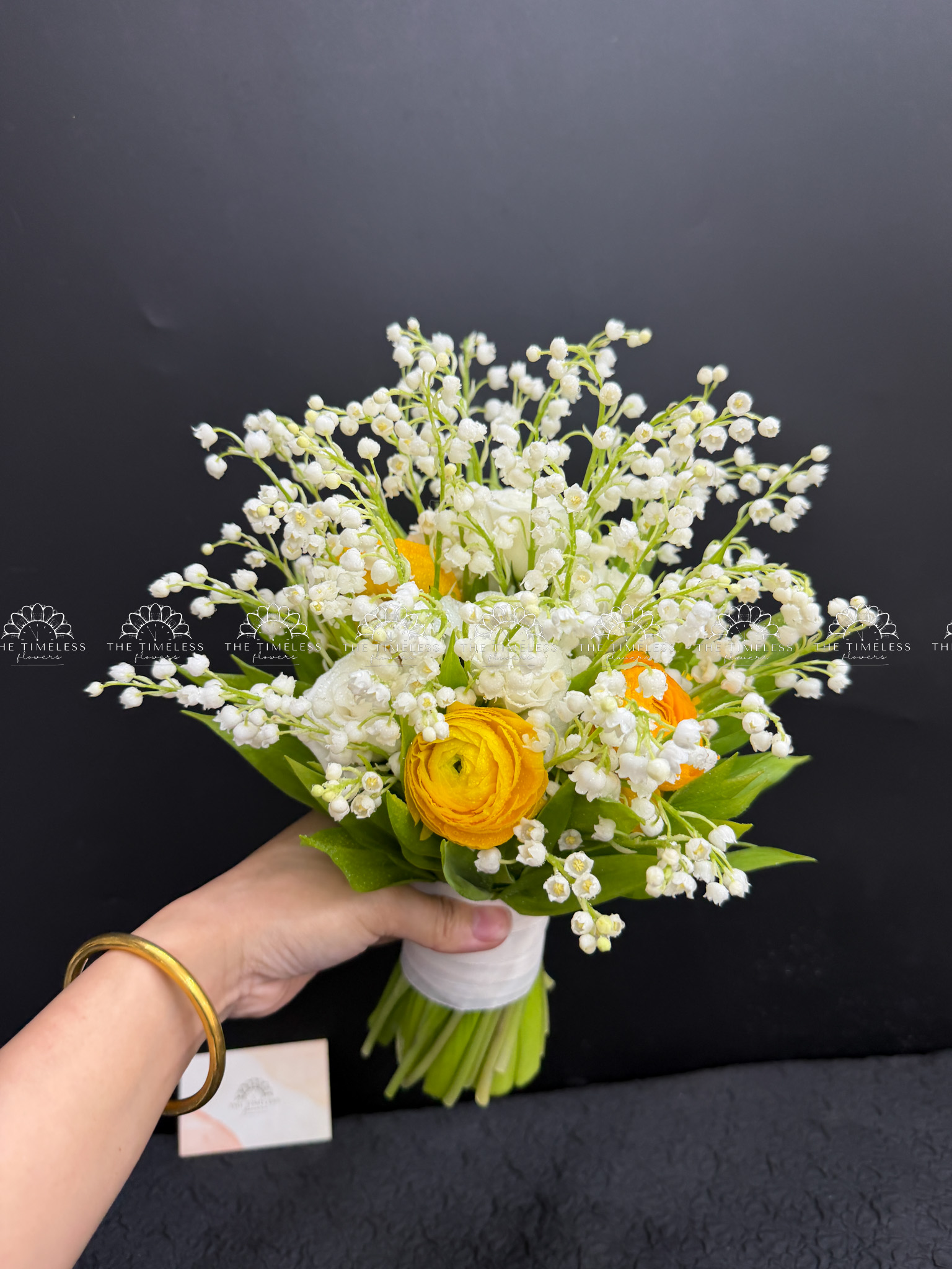 Hoa Cưới 50 Cành Linh Lan mix Mao lương A495