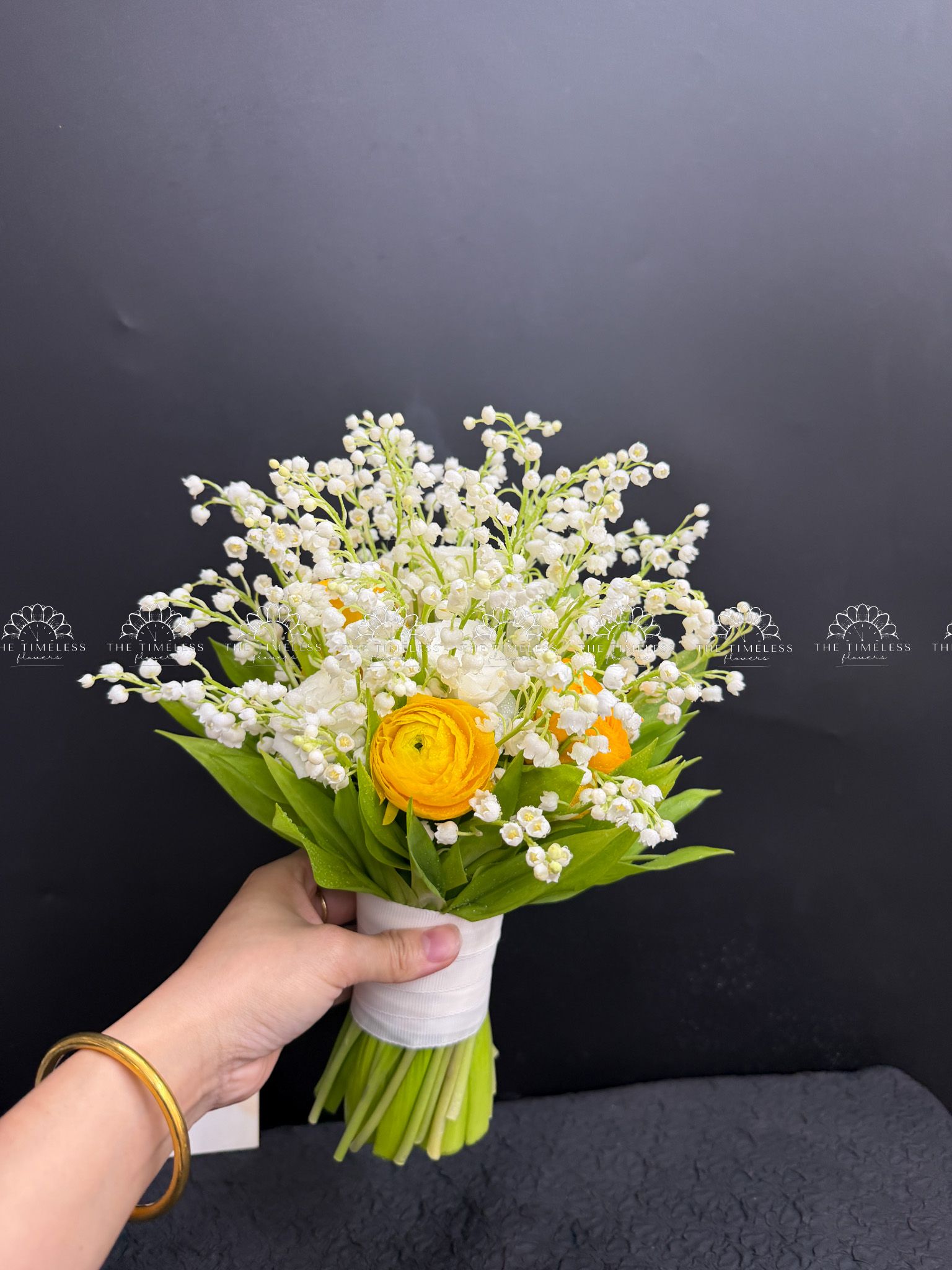 Hoa Cưới 50 Cành Linh Lan mix Mao lương A495