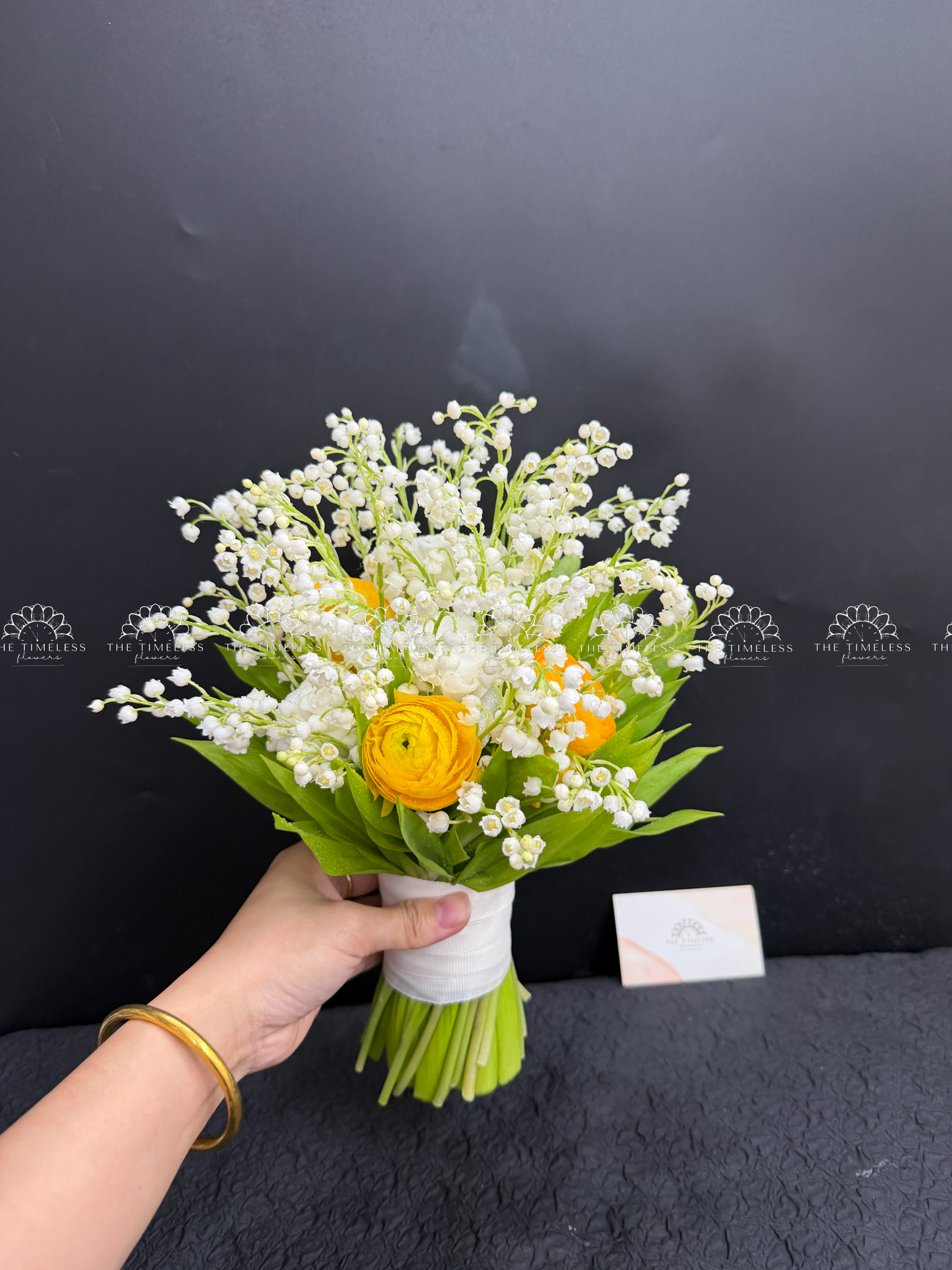 Hoa Cưới 50 Cành Linh Lan mix Mao lương A495