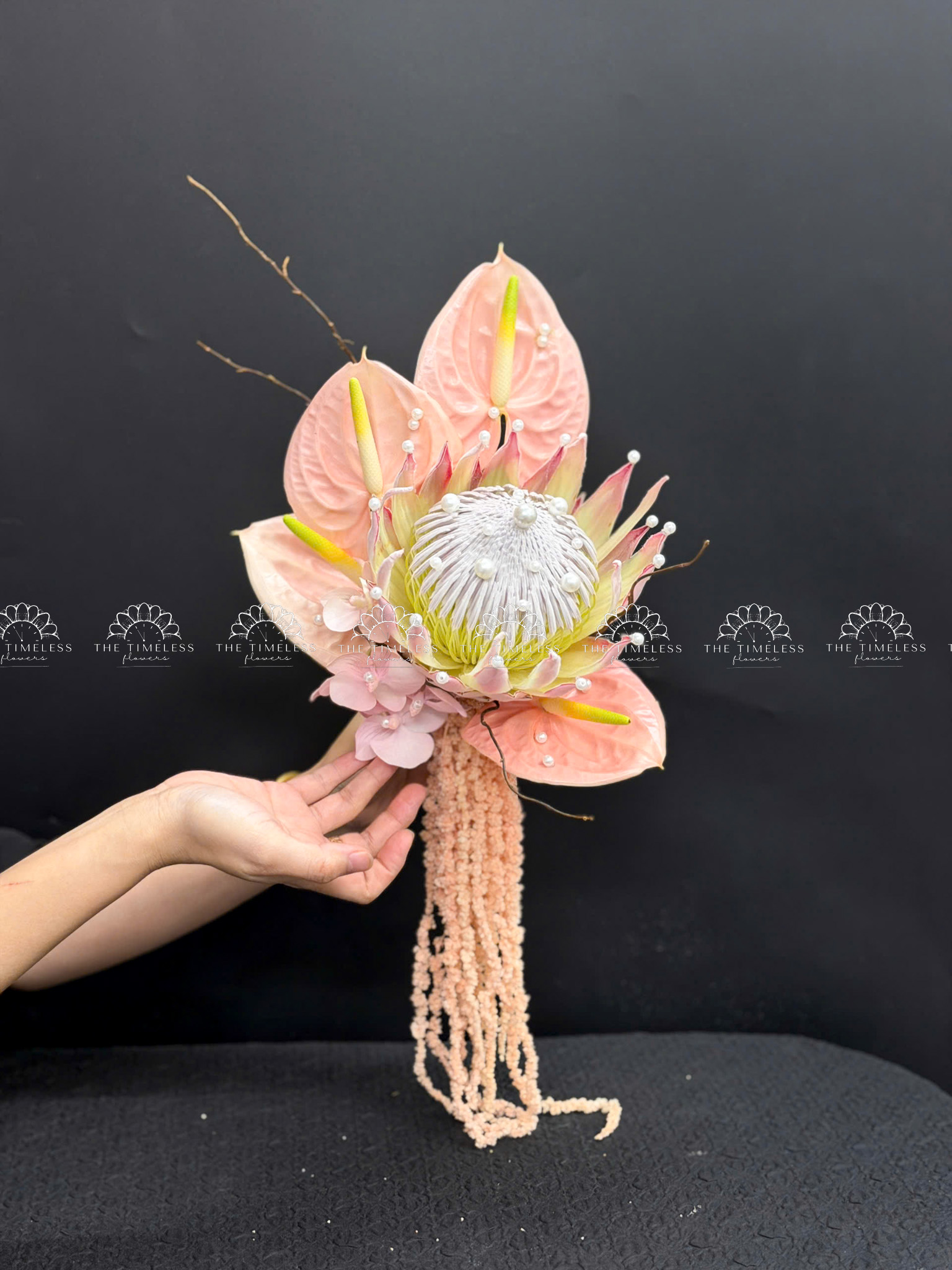 Hoa Cưới Thảo Đường Hoàng Đế - King Protea Hồng - A499