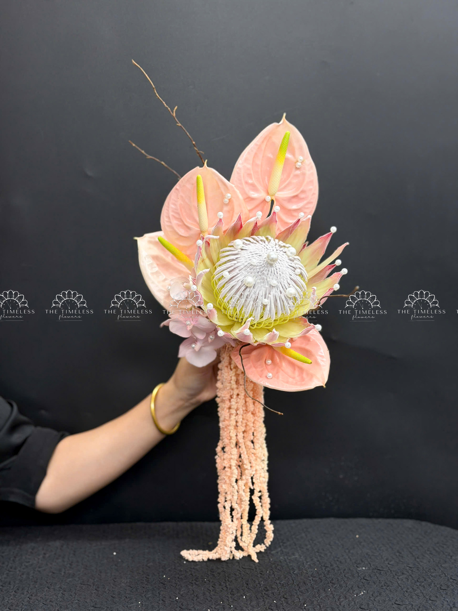 Hoa Cưới Thảo Đường Hoàng Đế - King Protea Hồng - A499