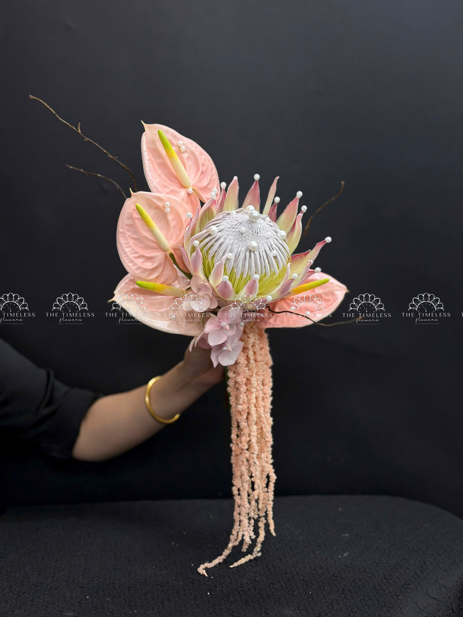Hoa Cưới Thảo Đường Hoàng Đế - King Protea Hồng - A499