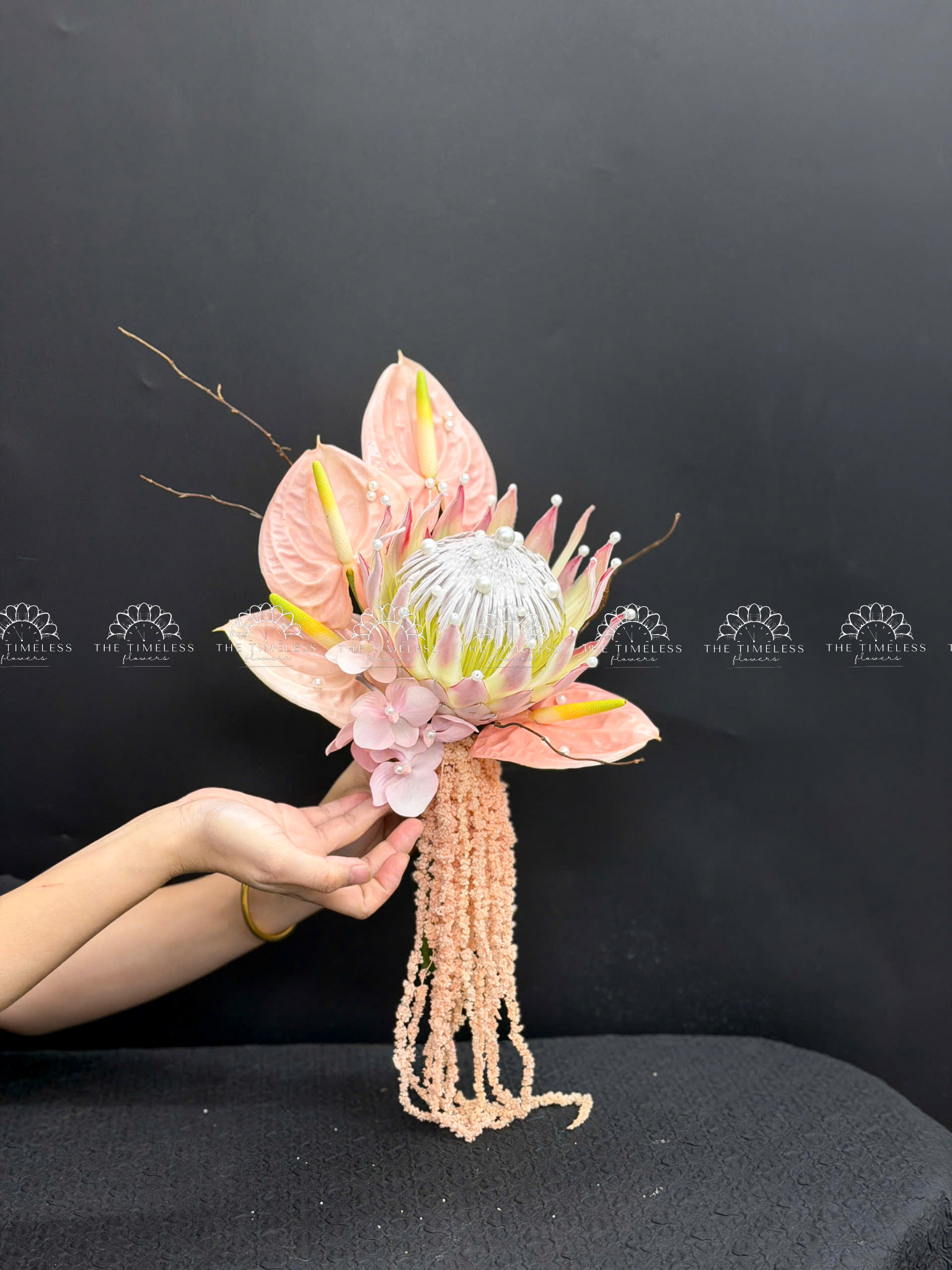 Hoa Cưới Thảo Đường Hoàng Đế - King Protea Hồng - A499