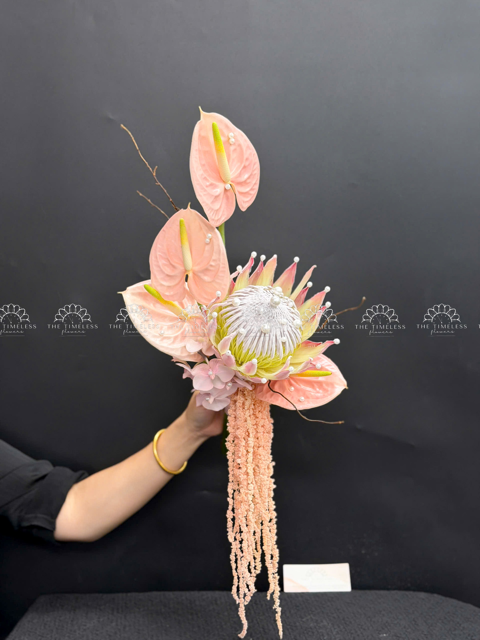 Hoa Cưới Thảo Đường Hoàng Đế - King Protea Hồng - A499