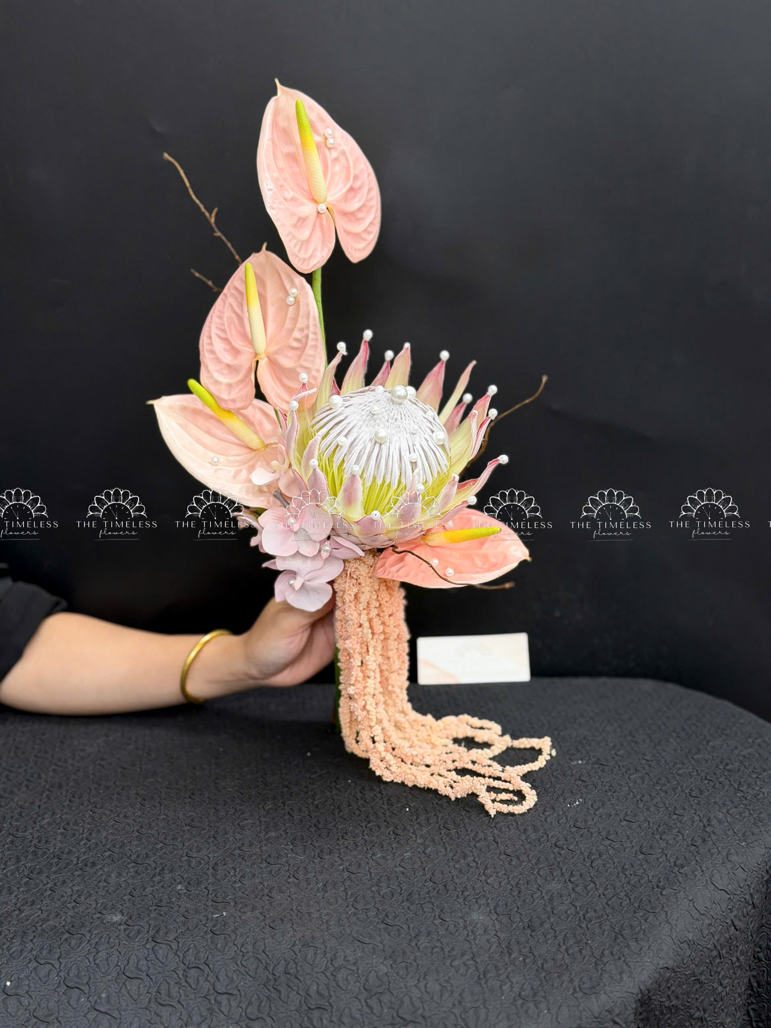 Hoa Cưới Thảo Đường Hoàng Đế - King Protea Hồng - A499