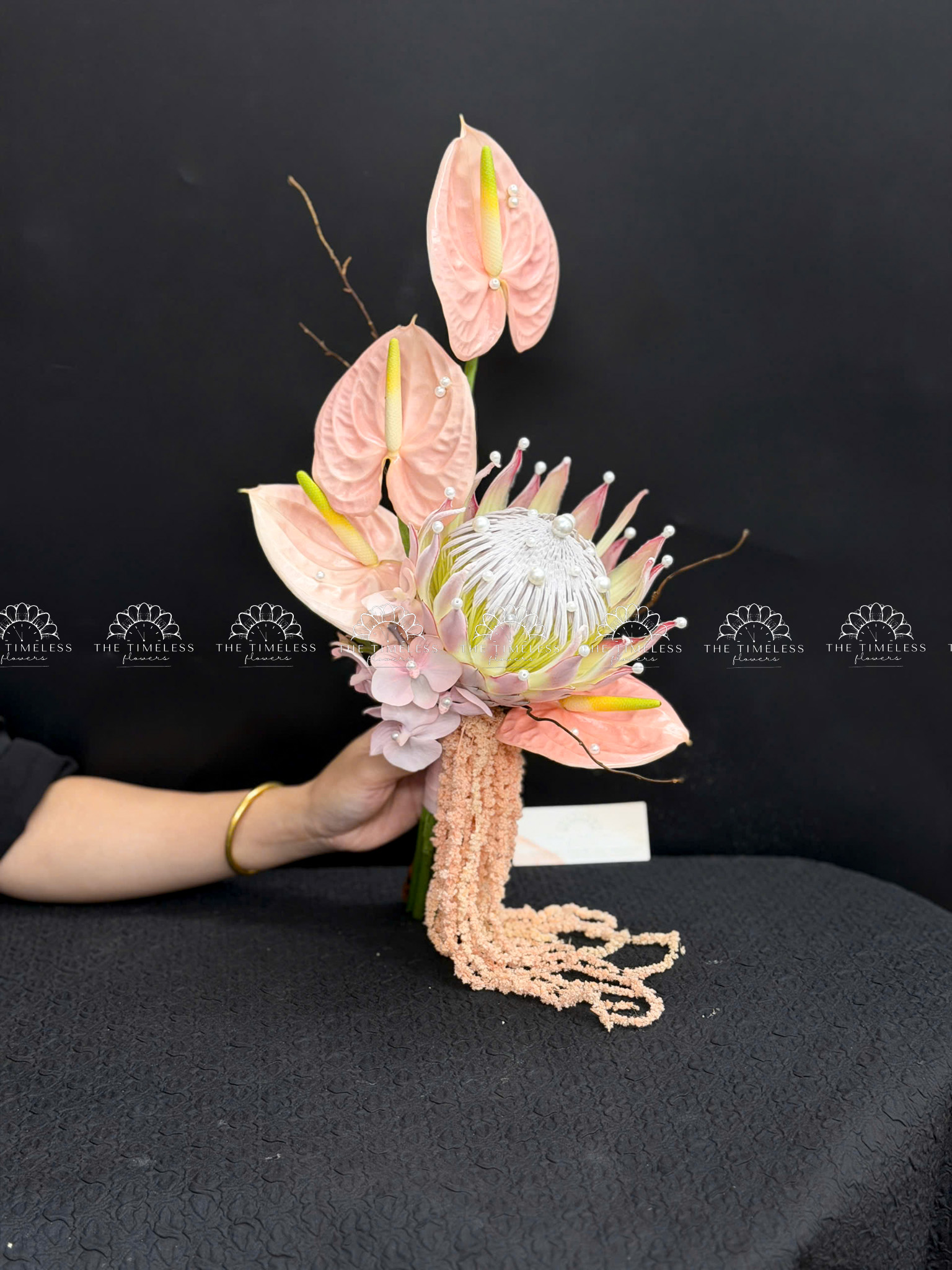 Hoa Cưới Thảo Đường Hoàng Đế - King Protea Hồng - A499