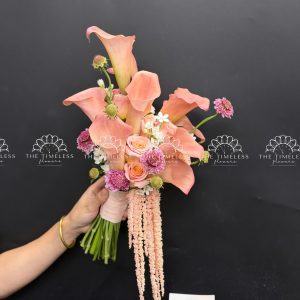 Hoa Cưới Calla Lily - Rum Hà Lan Nâu Cam A498