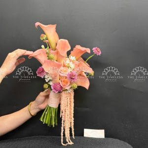 Hoa Cưới Calla Lily - Rum Hà Lan Nâu Cam A498