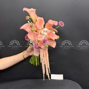 Hoa Cưới Calla Lily - Rum Hà Lan Nâu Cam A498