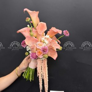 Hoa Cưới Calla Lily - Rum Hà Lan Nâu Cam A498